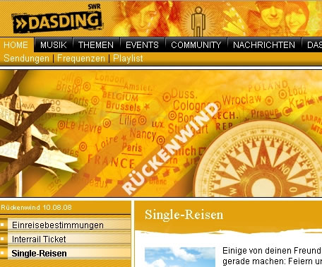 zur Homepage des SWR - Jugendradio 'DASDING'